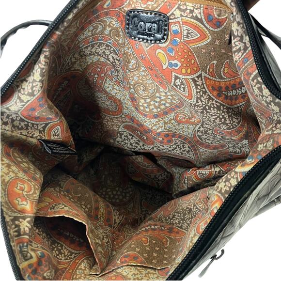 Coral Ridge Women's Black Western Shoulder Bag - Picture 5 of 9
